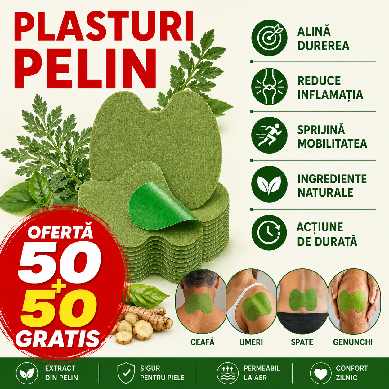 100 PLASTURI CU PELIN