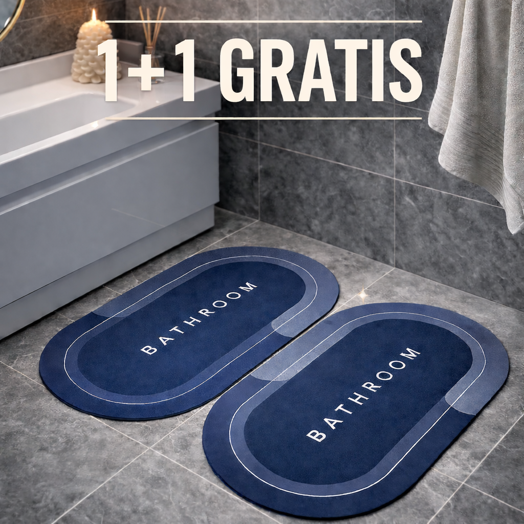 1+1 GRATIS: Covoras de Baie cu Uscare Rapida, Superabsorbant, Antiderapant