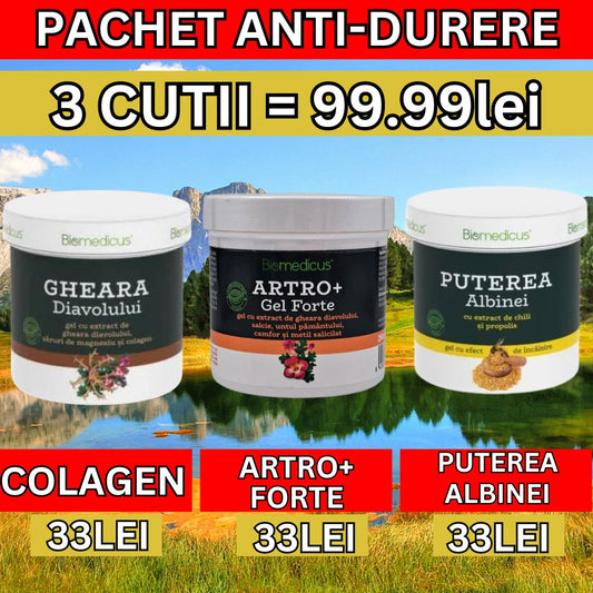 Pachet AntiDurere COLAGEN , ATRO+ , PUTEREA ALBINEI