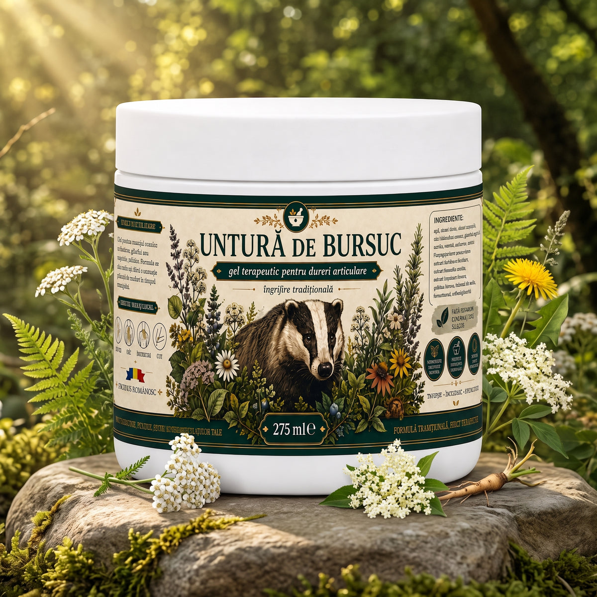 1+1 Gratis Untură de bursuc 275 ml