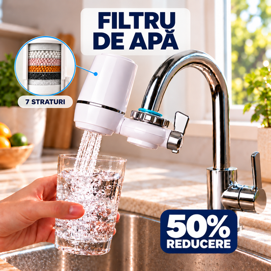 Filtru de apă pentru robinet – apă filtrată direct la chiuvetă